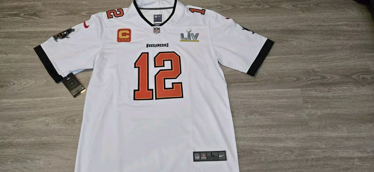 Tampa Bay Buccaneers Bucs Super Bowl Jersey Tom Brady White Tampa