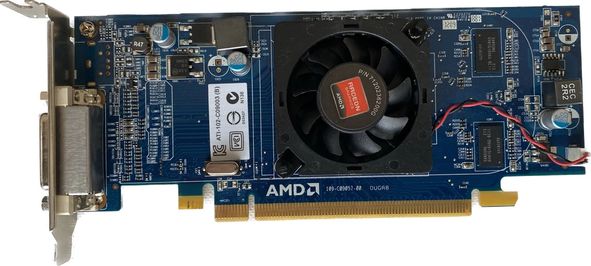 512 MB Dell ATI HD6350 DVI DMS59 PCI-Express Low Profile staffa scheda video Hfkyc 1 CX3 M