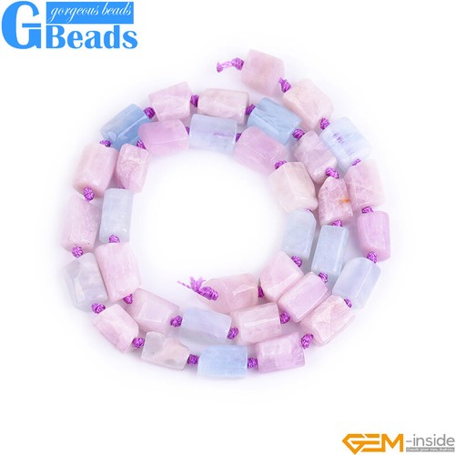 Natural Assorted Gemstone Faceted Tube Column Beads for Jewelry Making 8x12mm - Picture 120 of 192