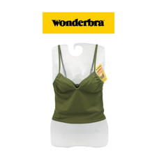 Women's Push Up Effect Top, Green, Basic Hot Tops 8546 Wonderbra