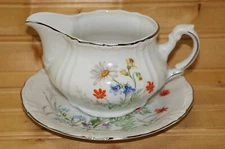 Winterling Pauline Gravy Boat or Sauce Bowl & Plate, 6 7/8"