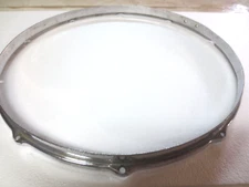 Leedy 8-Lug 16"Double-Flange Stick-Chopper Snare/Tom Drum Batter Rim/Hoop Brass