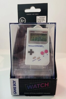 Nintendo GameBoy Retro Watch New w Manual Case Gift Super Mario