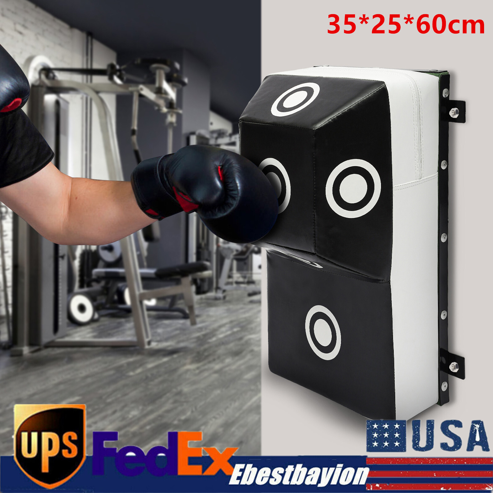 Wall Mount Uppercut Boxing Heavy Bag Square Boxing MMA Training Punching Target