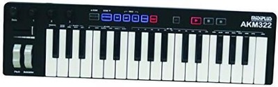  AKM322 mini size 32 keys USB MIDI Keyboard Controller 32-Key Deluxe