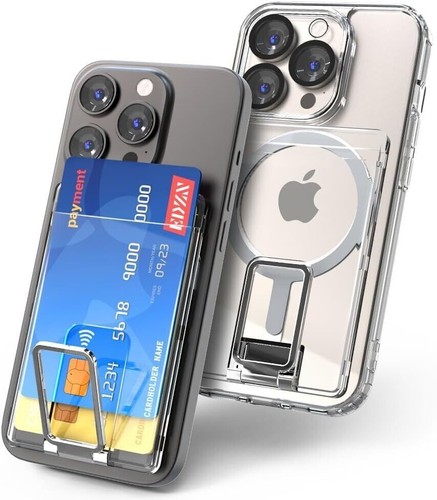Pour Apple IPhone 15/14/13/12/16Pro Max Anneau Magnétique MAGSAFE Porte-Cartes - Photo 3 sur 19