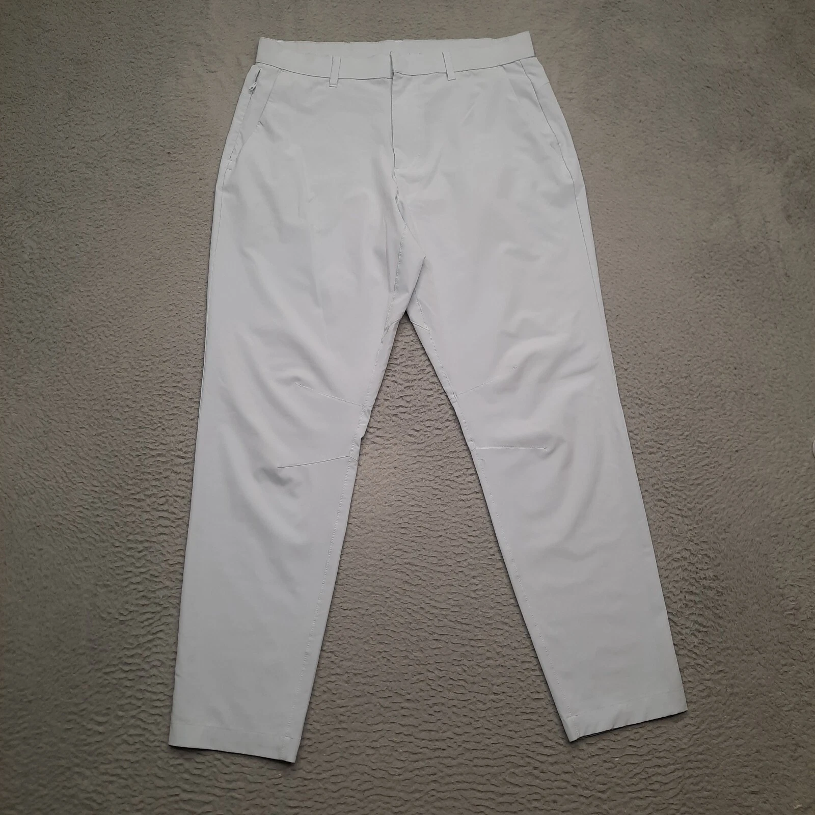 Fabletics The Only Pants Mens 33x32 Grey Modern Performance Chino Golf Comfort