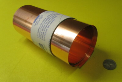 110 Copper Shim, Soft Annealed .010'' Thick x 6.0'' Wide x 50'' Length