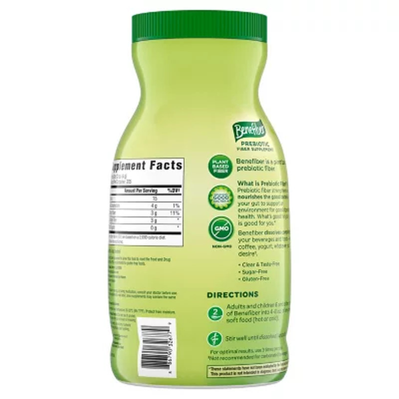 Benefiber Daily Prebiotic Fiber Supplement Powder - Unflavored, 28.9 oz - Digest