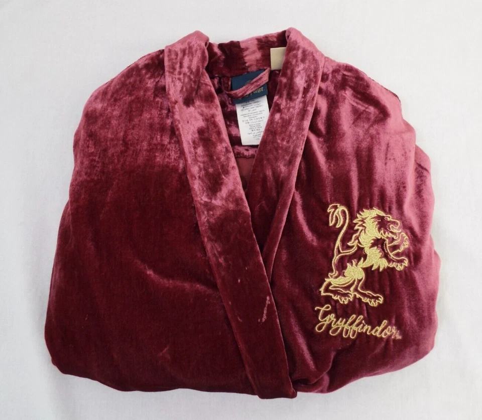 Bata Pottery Barn Teen HARRY POTTER Gryffindor Terciopelo Granate Grande/XL Bolsillos Foto 2 de 4