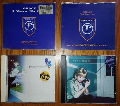 GRACE 4 CD MAXI LOT, See pictures for tracks. If I Could Fly, Down to Earth etc