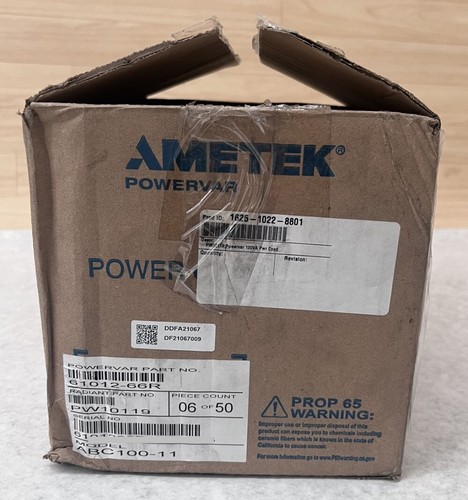 Ametek Powervar 1.0 120V 60Hz Power Conditioner & Disk ABC100-11 / 61012-66R - Picture 9 of 11