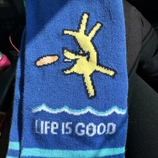 LIFE IS GOOD Men’s 3 pack Crew Socks Frisbees Fun Size 6-12.5