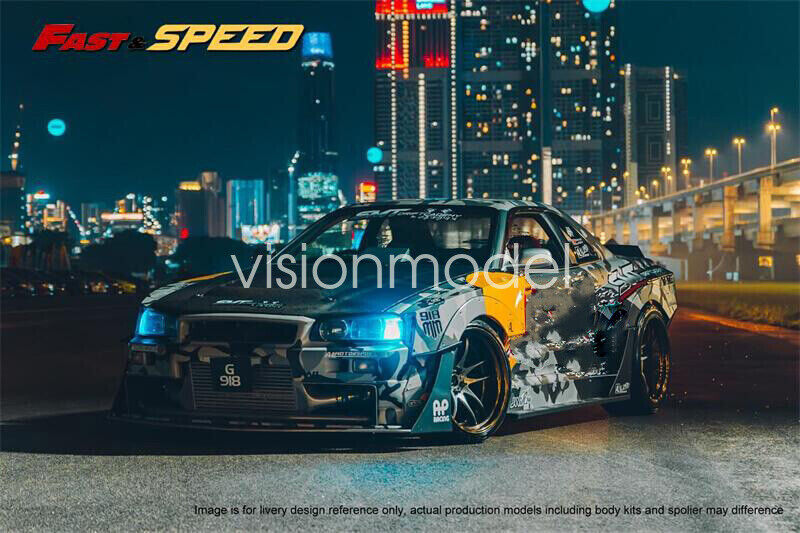 Fast Speed FS 1:64 Skyline GT-R R34 Nismo Z-Tune NFS Need