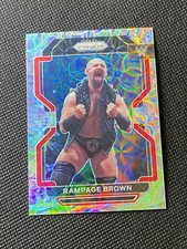 Rampage Brown 2022 Panini WWE Prizm 1st Scope Prizm #ED /199 Refractor #109 UK 