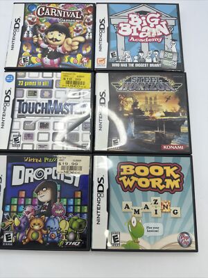 Lot Of 6 Ds Games w/ Cases  -Conditions Vary-