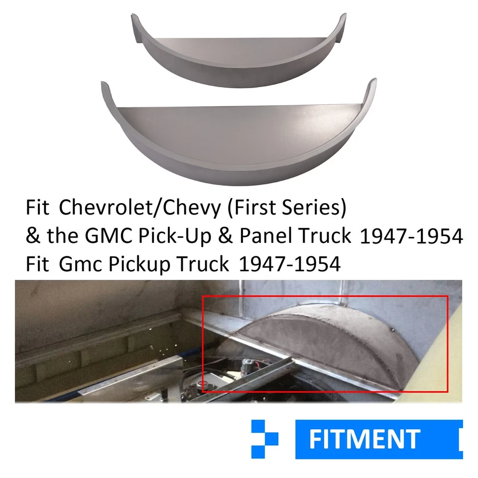 2 pcs Wheel Tubs For 1947-1954 1948 1949 1950 1951 Chevy Chevrolet Pickup Truck - Image 4 of 4