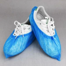 TECHTONGDA 100pcs Disposable High-quality Blue Non-woven Fabric Shoe Covers