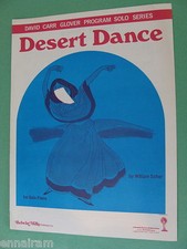 Desert Dance 1971 piano solo by William Scher