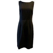 ANN TAYLOR Sleeveless Sheath Dress Gray Wool Blend Size 4
