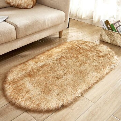 Fluffy Rugs Anti-Skid Shaggy Area Dining Room Carpet Floor Mat Home Bedroom Soft - Picture 8 of 26