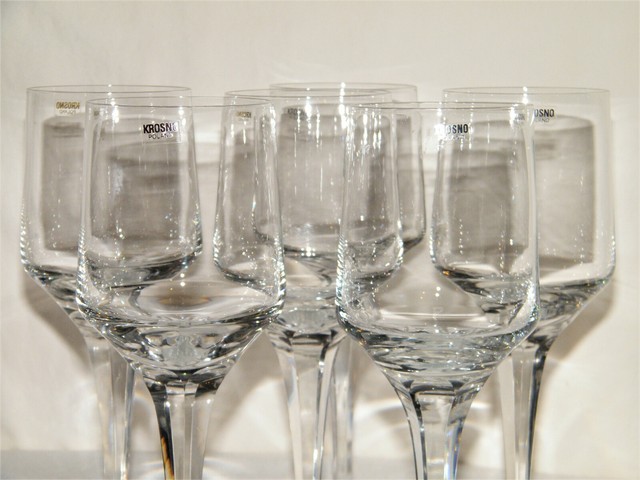 krosno stemless wine glasses set of 6
