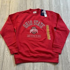 Ohio State Buckeyes Logo Crewneck Sweatshirt Men  s M Scarlet Champion NWT