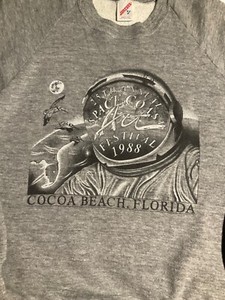 Astronaut  1988 Cocoa Beach Art Festival Medium Sweat Shirt  Artist Fred Cheney