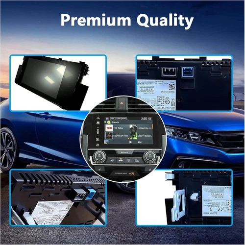 Pantalla táctil de radio navegación de 7" para Honda Civic 39710-TBA-A11 2016-18 - Imagen 7 de 18