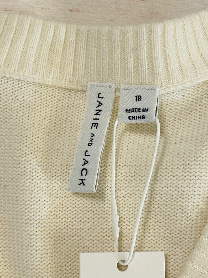 Cárdigan Suéter Janie And Jack Boy Argyle 18 Años Nuevo con Etiquetas Foto 3 de 4