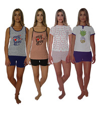 Pigiama donna estivo corto spalla larga manica corta regolare e calibrato MyLady