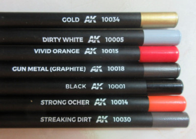 AK Interactive Water Color paint pencils Set of 7 New For touch ups and details