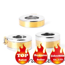 Stainless Steel Ball Stretcher Scrotum Pendant Testis Locking Pendant Rings CBT