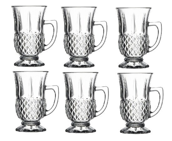 Teegläser 6er Set 160ml mit Henkel – hitzebeständig – Serie Istanbul