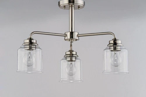 Maxim 12260CD Nickel Acadia 3-Light 20"W Chandelier - Picture 4 of 9