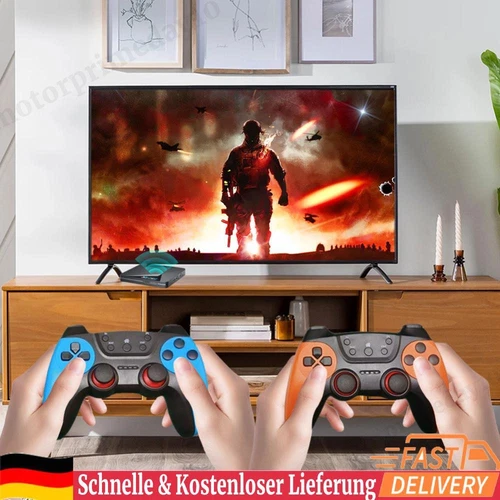 Super Console with 65000+ Games 4K UHD Output with 2 Gamepads 60+ Game Emulators