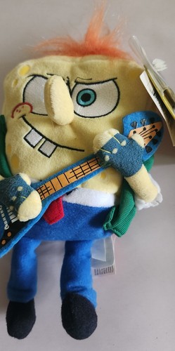 SpongeBob SquarePants RockerBob PunkPants 9" Plush 2009. NEW w Tags. Orange hair - Picture 5 of 11
