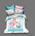 3D Flamingo City Floral Leaf Hand Drawn Quilt Cover Set Bedding Sets Pillowcases