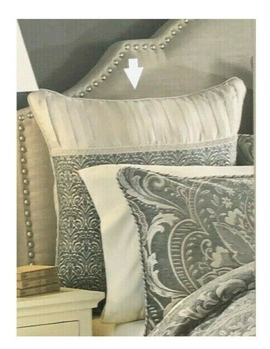 Croscill Gabrijel Euro Pillow Sham Slate Blue 26"x 26" Square European - Picture 2 of 7