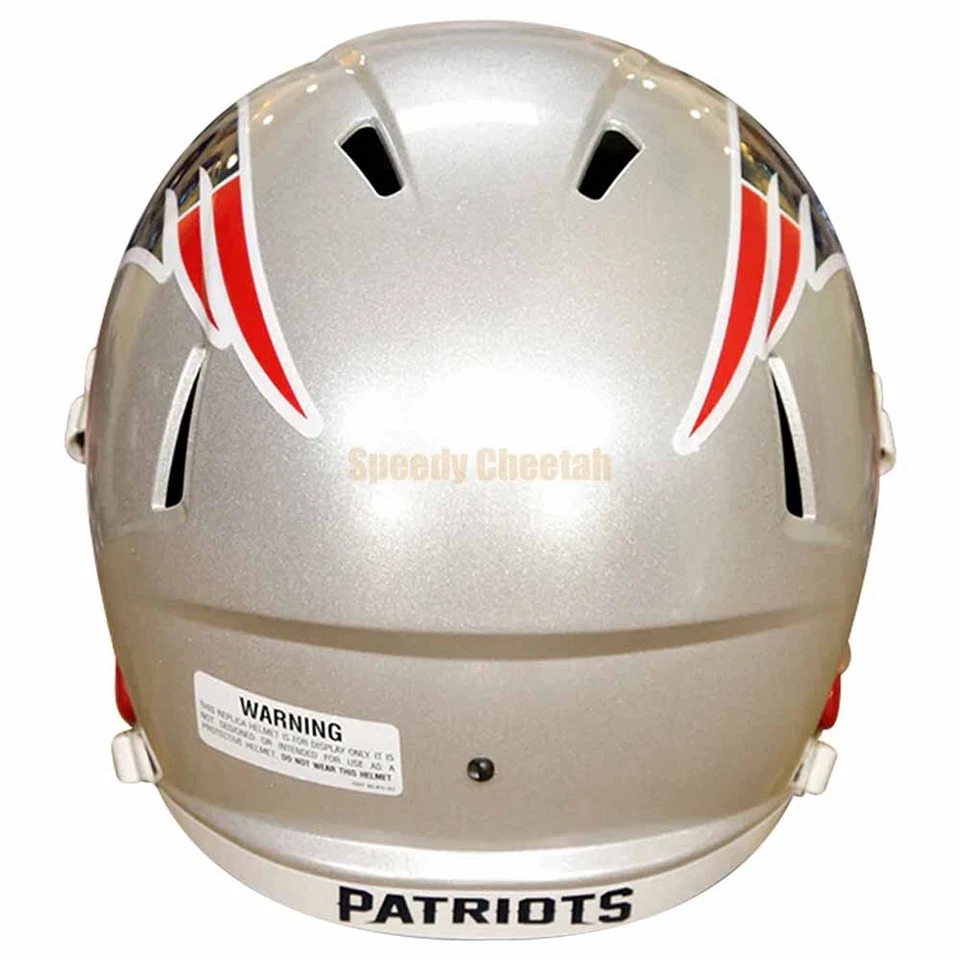 Casco de fútbol americano réplica tamaño completo New England Patriots Riddell Speed Foto 3 de 4