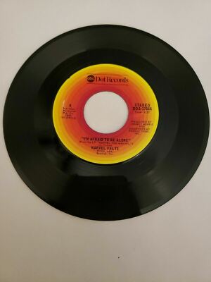 1976 Narvel Felts - I'm Afraid to Be Alone - ABC  (45RPM 7 Single)(J560) 