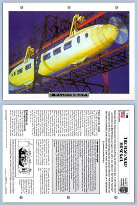 The Suspended Monorail - Rarities - Legendary Trains Maxi Card