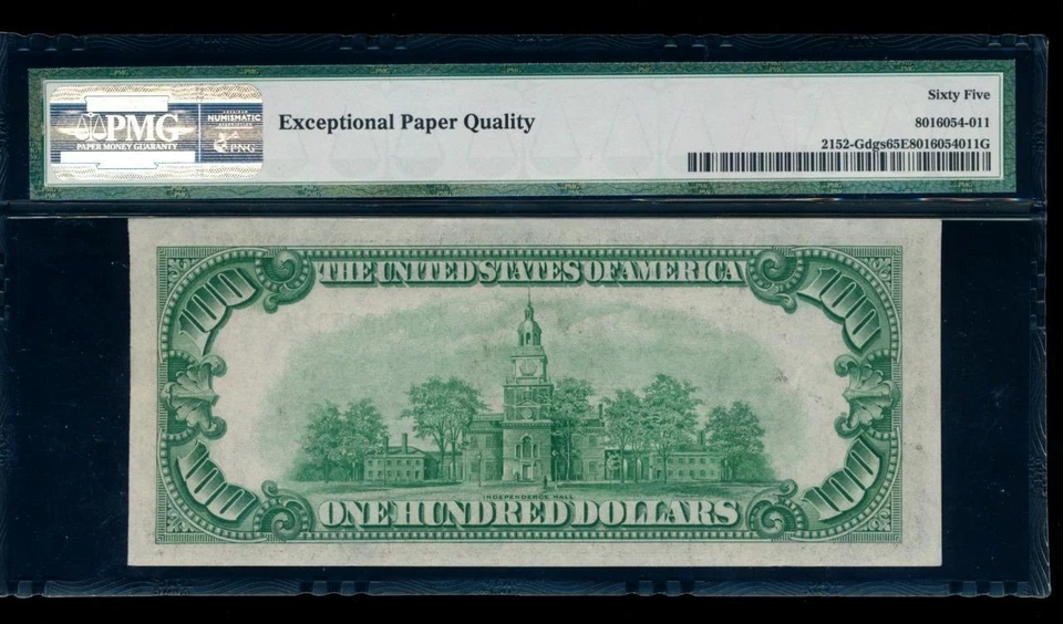 AC 1934 $100 Chicago FRN PMG 65 EPQ Fr 2152-G .. Gem Uncirculated! - Image 2 of 2