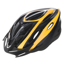 CASCO CASCHETTO BICI DA CORSA MTB UOMO DONNA TAGLIA M 54-58 NERO-GIALLO