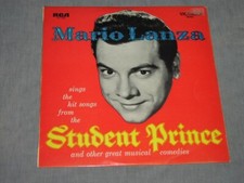 MARIO LANZA THE STUDENT PRINCE   LP VINYL RECORD 