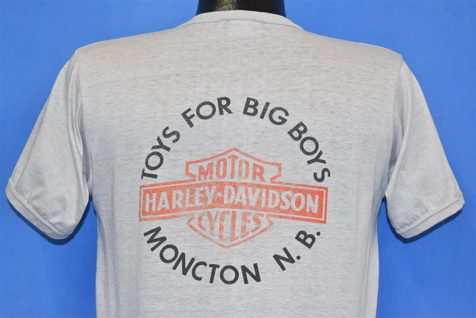 Camiseta De Colección Años 80 Harley Davidson Milwaukee Iron Toys Big Boys Moncton NB CANADÁ M Foto 4 de 4