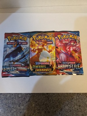 Pokémon TCG. 3 Packs of Different Languages Cards.. All 3 Brand New Sealed