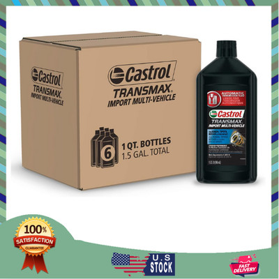 Transmax Import Multi-Vehicle Automatic Transmision Fluid, 1 Quart, Pack of 6
