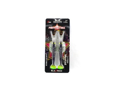 Zman Soft Köder PrawnstarZ 3.5 Zoll 2/Pack Plum Chartreuse (9095)