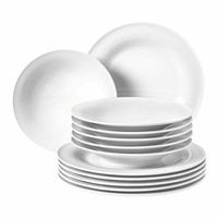 Seltmann Weiden Beat Tafelservice Service Geschirr Set Porzellan Weiß 12-Tlg.